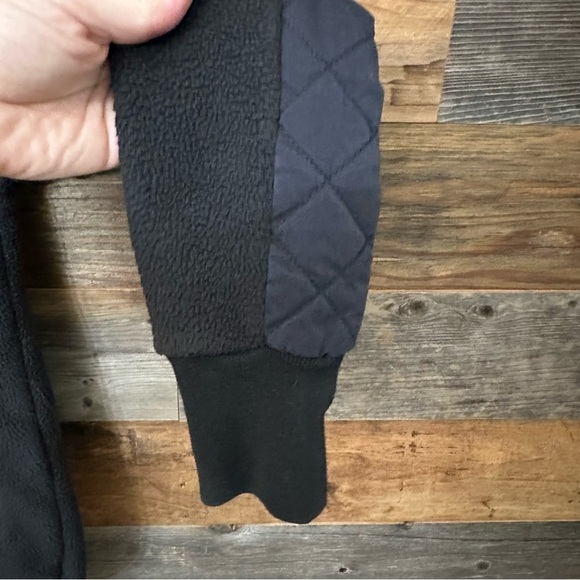 Abercrombie & Fitch Black Fleece Puffer Asymmetrical Pullover Snap-up Small - Picture 3 of 8